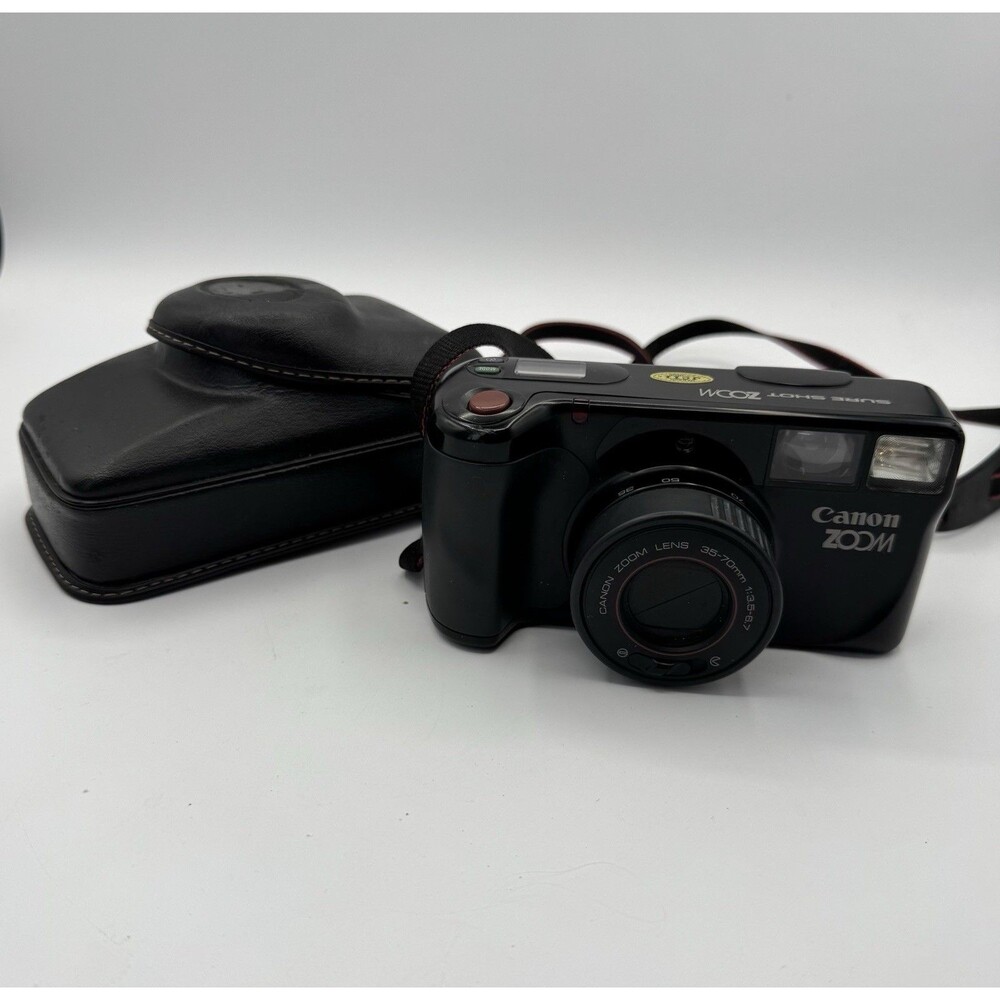 Canon Sure Shot Zoom XL 35-70mm 35mm Film Camera Tested w Case Battery Strap